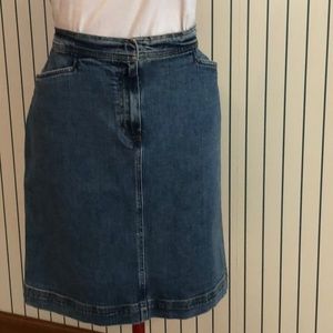 Jones Sport 4-pocket denim skirt